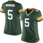 Nike Green Bay Packers 5 Women's Paul Hornung Elite Green Team Color Home Jersey