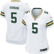 Nike Green Bay Packers 5 Women's Paul Hornung Game White Road Jersey