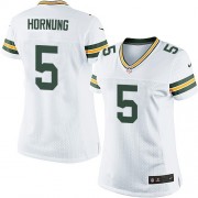 Nike Green Bay Packers 5 Women's Paul Hornung Limited White Road Jersey