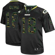 Nike Green Bay Packers 18 Men's Randall Cobb Elite Black Camo Fashion Jersey