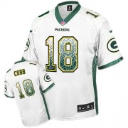 Nike Green Bay Packers 18 Men's Randall Cobb Elite White Drift Fashion Jersey