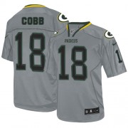 Nike Green Bay Packers 18 Men's Randall Cobb Game Lights Out Grey Jersey