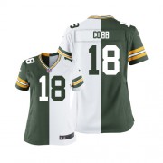 Nike Green Bay Packers 18 Women's Randall Cobb Elite Team/Road Two Tone Jersey