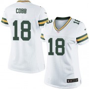 Nike Green Bay Packers 18 Women's Randall Cobb Limited White Road Jersey
