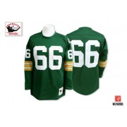 Mitchell and Ness Green Bay Packers 66 Men's Ray Nitschke Authentic Green Home Throwback Jersey