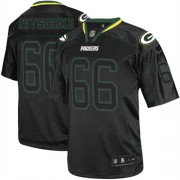 Nike Green Bay Packers 66 Men's Ray Nitschke Elite Lights Out Black Jersey