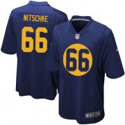 Nike Green Bay Packers 66 Men's Ray Nitschke Game Navy Blue Alternate Jersey