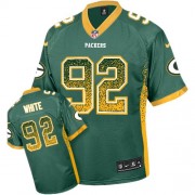 Nike Green Bay Packers 92 Men's Reggie White Elite Green Drift Fashion Jersey