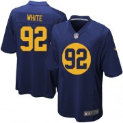 Nike Green Bay Packers 92 Men's Reggie White Game Navy Blue Alternate Jersey