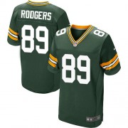 Nike Green Bay Packers 89 Men's Richard Rodgers Elite Green Team Color Home Jersey