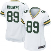 Nike Green Bay Packers 89 Women's Richard Rodgers Game White Road Jersey