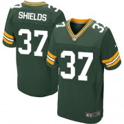 Nike Green Bay Packers 37 Men's Sam Shields Elite Green Team Color Home Jersey