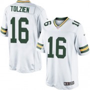 Nike Green Bay Packers 16 Men's Scott Tolzien Limited White Road Jersey
