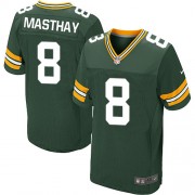 Nike Green Bay Packers 8 Men's Tim Masthay Elite Green Team Color Home Jersey