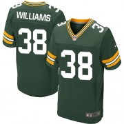 Nike Green Bay Packers 38 Men's Tramon Williams Elite Green Team Color Home Jersey