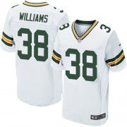 Nike Green Bay Packers 38 Men's Tramon Williams Elite White Road Jersey