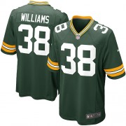 Nike Green Bay Packers 38 Men's Tramon Williams Game Green Team Color Home Jersey