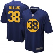 Nike Green Bay Packers 38 Men's Tramon Williams Game Navy Blue Alternate Jersey