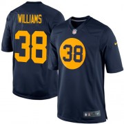 Nike Green Bay Packers 38 Men's Tramon Williams Limited Navy Blue Alternate Jersey