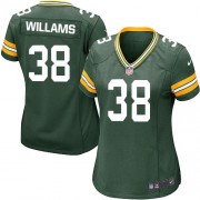 Nike Green Bay Packers 38 Women's Tramon Williams Game Green Team Color Home Jersey