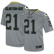 Nike Green Bay Packers 21 Men's Ha Ha Clinton-Dix Elite Lights Out Grey Jersey