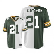 Nike Green Bay Packers 21 Men's Ha Ha Clinton-Dix Elite Team/Road Two Tone Jersey