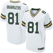 Nike Green Bay Packers 81 Men's Andrew Quarless Elite White Road Jersey