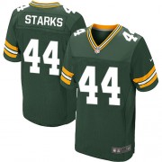 Nike Green Bay Packers 44 Men's James Starks Elite Green Team Color Home Jersey