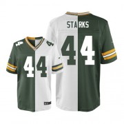 Nike Green Bay Packers 44 Men's James Starks Elite Team/Road Two Tone Jersey