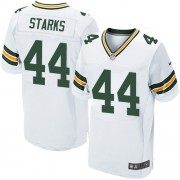 Nike Green Bay Packers 44 Men's James Starks Elite White Road Jersey