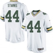 Nike Green Bay Packers 44 Men's James Starks Limited White Road Jersey