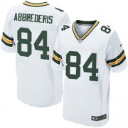 Nike Green Bay Packers 84 Men's Jared Abbrederis Elite White Road Jersey