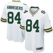 Nike Green Bay Packers 84 Men's Jared Abbrederis Game White Road Jersey