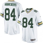 Nike Green Bay Packers 84 Men's Jared Abbrederis Limited White Road Jersey