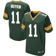 Nike Green Bay Packers 11 Men's Jarrett Boykin Elite Green Team Color Home Jersey