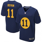 Nike Green Bay Packers 11 Men's Jarrett Boykin Elite Navy Blue Alternate Jersey