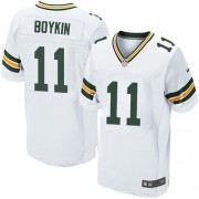 Nike Green Bay Packers 11 Men's Jarrett Boykin Elite White Road Jersey