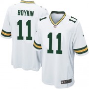 Nike Green Bay Packers 11 Men's Jarrett Boykin Game White Road Jersey