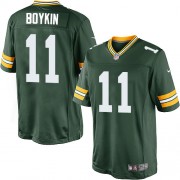 Nike Green Bay Packers 11 Men's Jarrett Boykin Limited Green Team Color Home Jersey