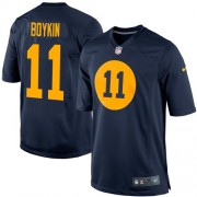 Nike Green Bay Packers 11 Men's Jarrett Boykin Limited Navy Blue Alternate Jersey