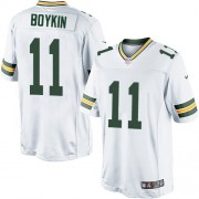 Nike Green Bay Packers 11 Men's Jarrett Boykin Limited White Road Jersey