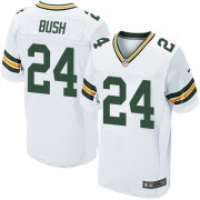 Nike Green Bay Packers 24 Men's Jarrett Bush Elite White Road Jersey