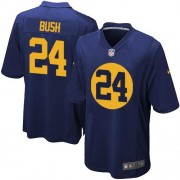 Nike Green Bay Packers 24 Men's Jarrett Bush Game Navy Blue Alternate Jersey