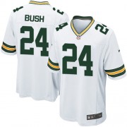 Nike Green Bay Packers 24 Men's Jarrett Bush Game White Road Jersey