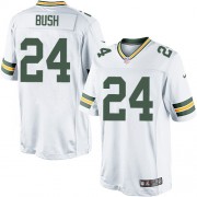 Nike Green Bay Packers 24 Men's Jarrett Bush Limited White Road Jersey