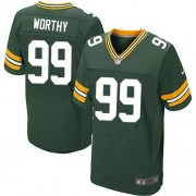 Nike Green Bay Packers 99 Men's Jerel Worthy Elite Green Team Color Home Jersey