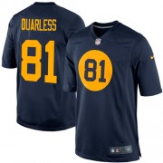 Nike Green Bay Packers 81 Men's Andrew Quarless Limited Navy Blue Alternate Jersey