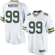 Nike Green Bay Packers 99 Men's Jerel Worthy Limited White Road Jersey
