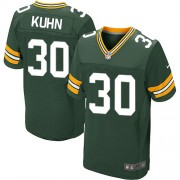 Nike Green Bay Packers 30 Men's John Kuhn Elite Green Team Color Home Jersey