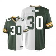 Nike Green Bay Packers 30 Men's John Kuhn Elite Team/Road Two Tone Jersey